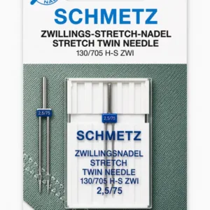 AGUJA DOBLE SCHMETZ  - SEPARACIÓN 3 MM  - PARA MÁQUINA FAMILIAR