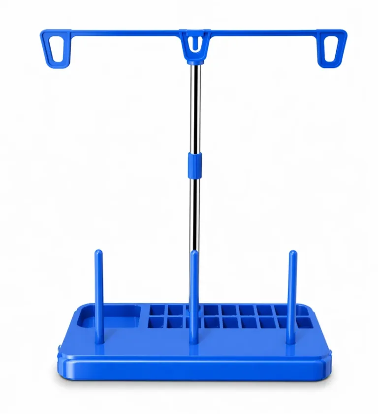 PORTA CONO TRIPLE  MÁQUINA FAMILIAR AZUL